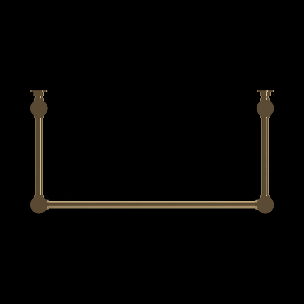 Metal Console Leg Set in Matte Gold