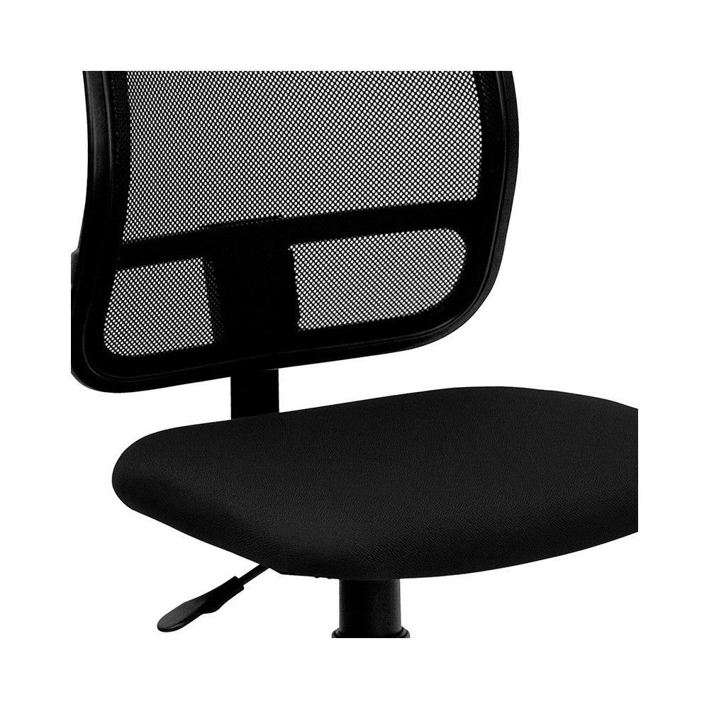 Mid-Back Black Mesh Swivel Task Office Chair