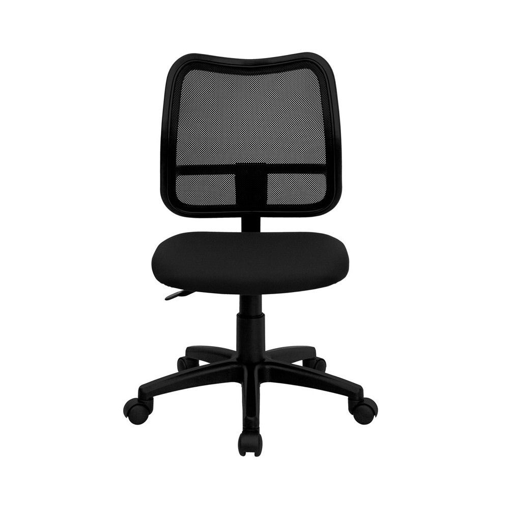 Mid-Back Black Mesh Swivel Task Office Chair