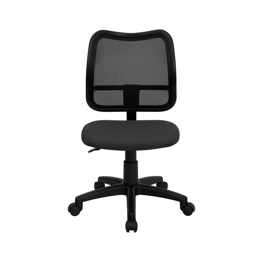 Mid-Back Gray Mesh Swivel Task Office Chair