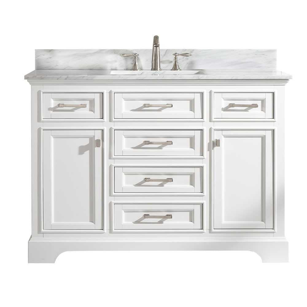 Milano 48" Single Sink Vanity in White