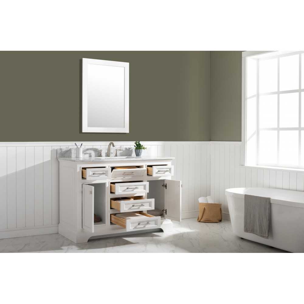 Milano 48" Single Sink Vanity in White