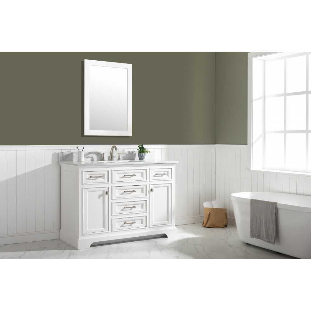 Milano 48" Single Sink Vanity in White