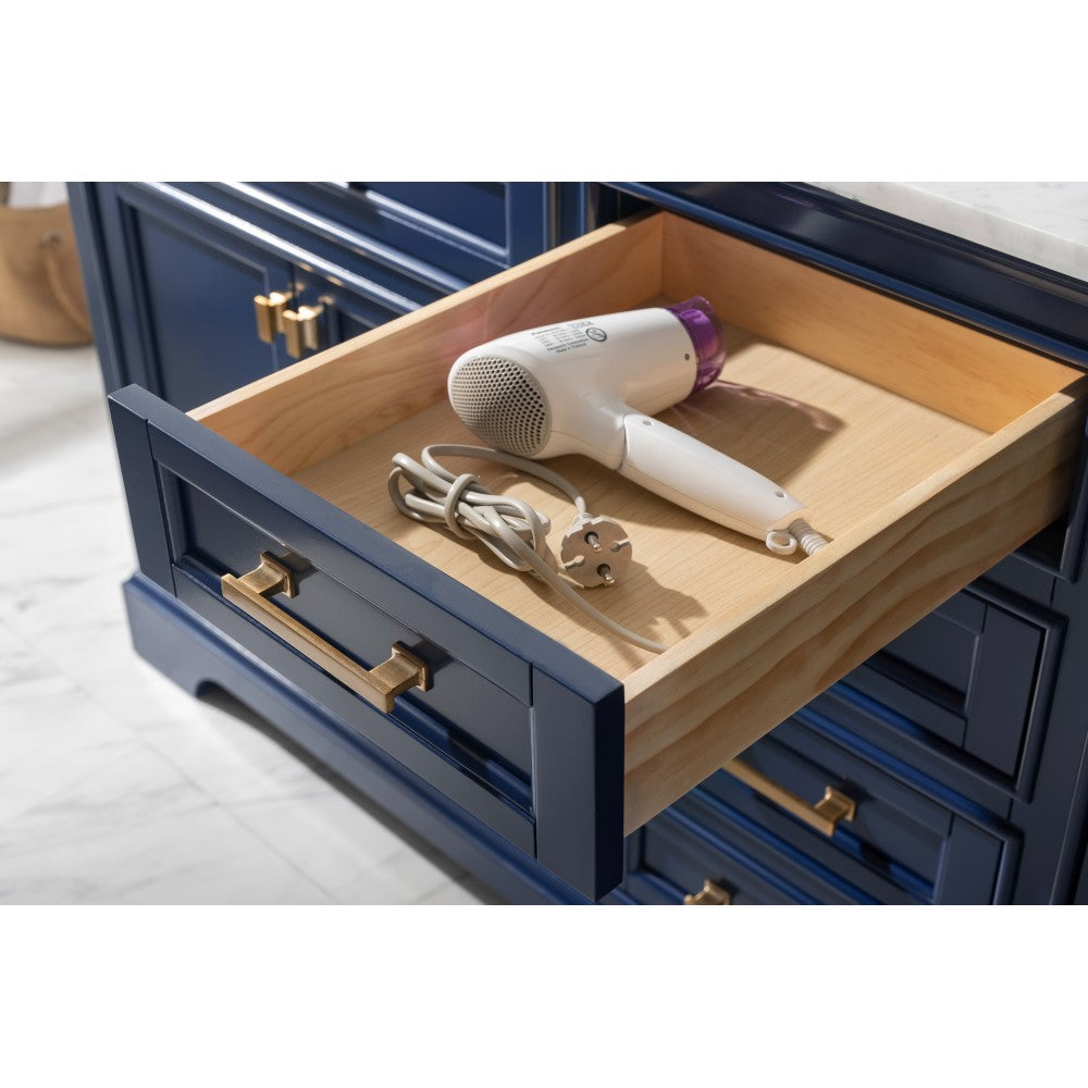 Milano 72" Double Sink Vanity in Blue
