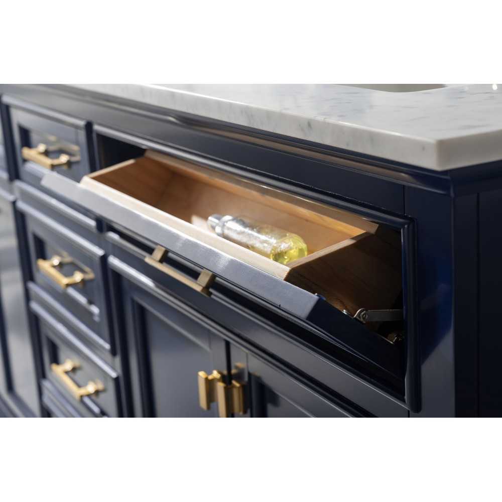 Milano 72" Double Sink Vanity in Blue