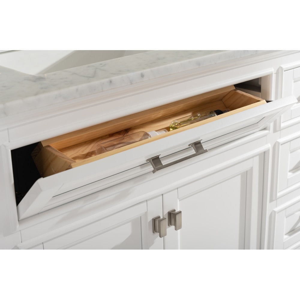 Milano 72" Double Sink Vanity in White