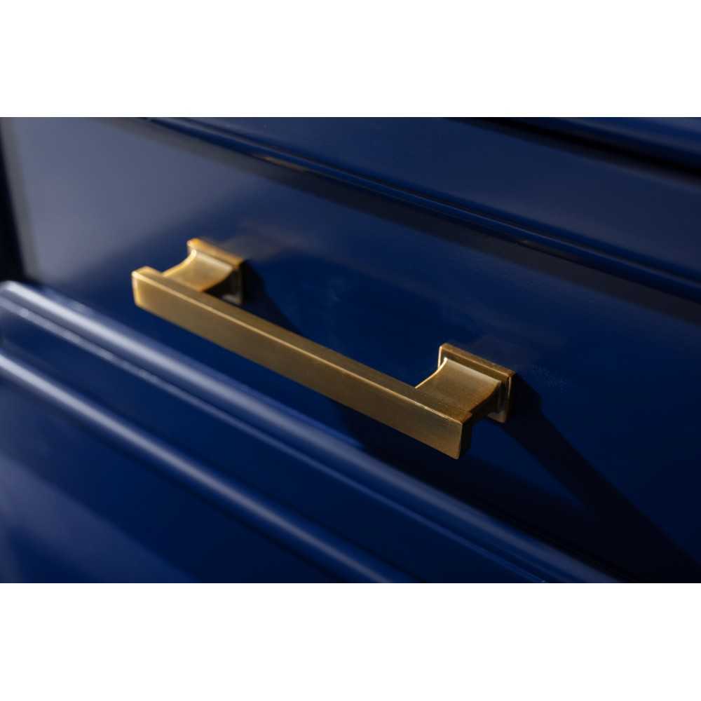 Milano 84" Double Sink Bathroom Vanity Modular Set in Blue