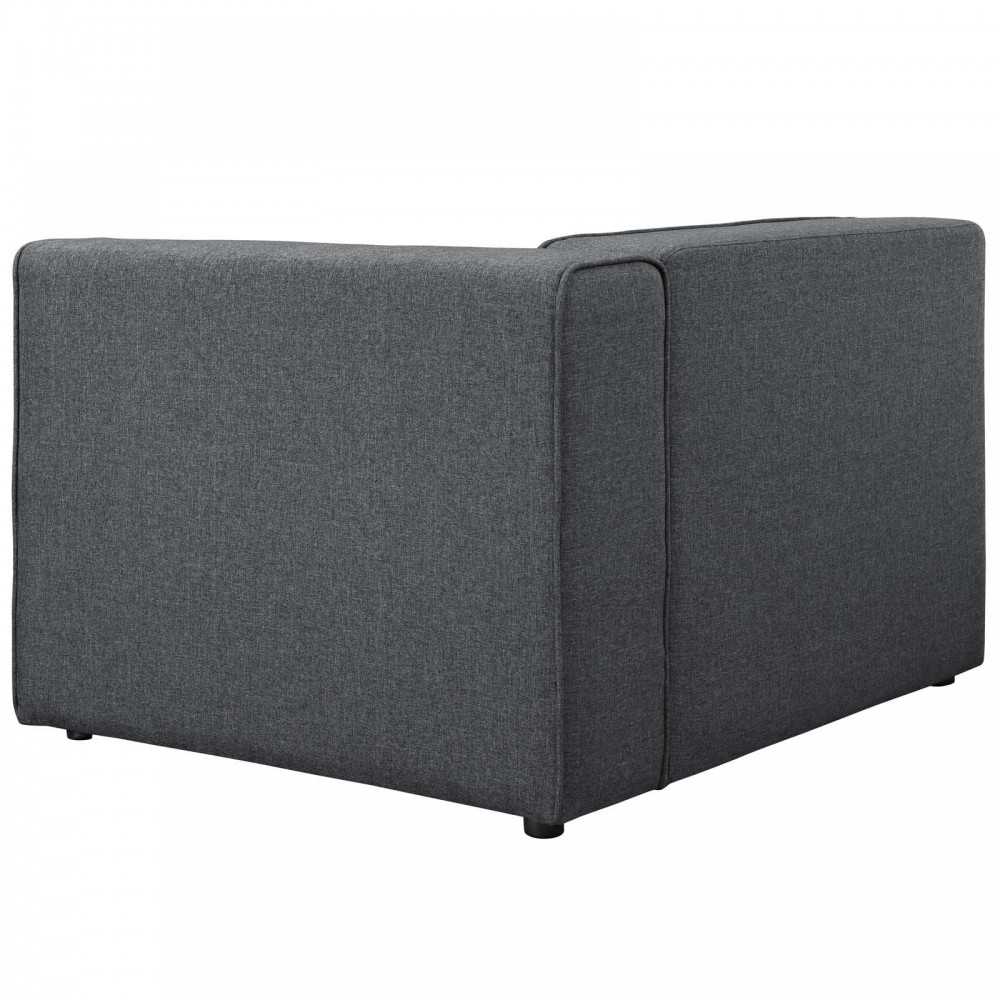 Mingle Fabric Right-Facing Sofa, Gray