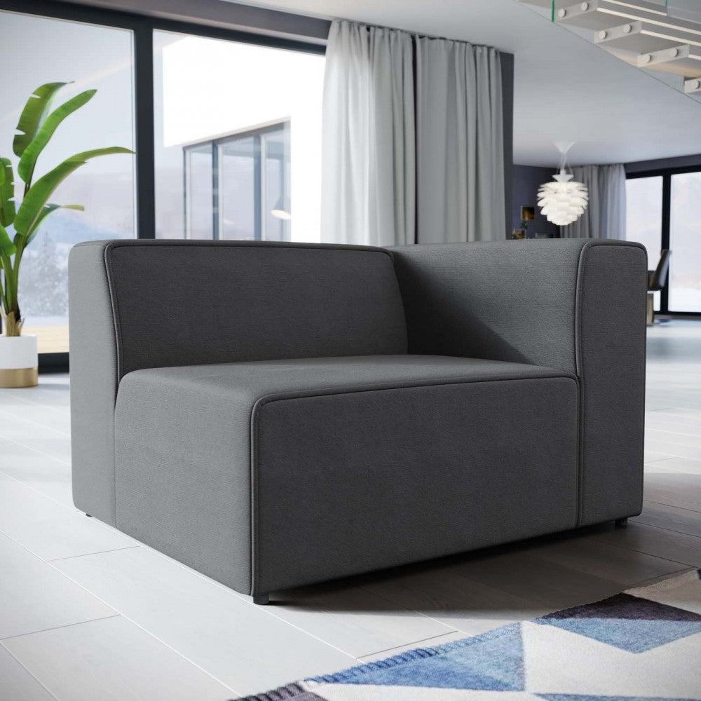 Mingle Fabric Right-Facing Sofa, Gray