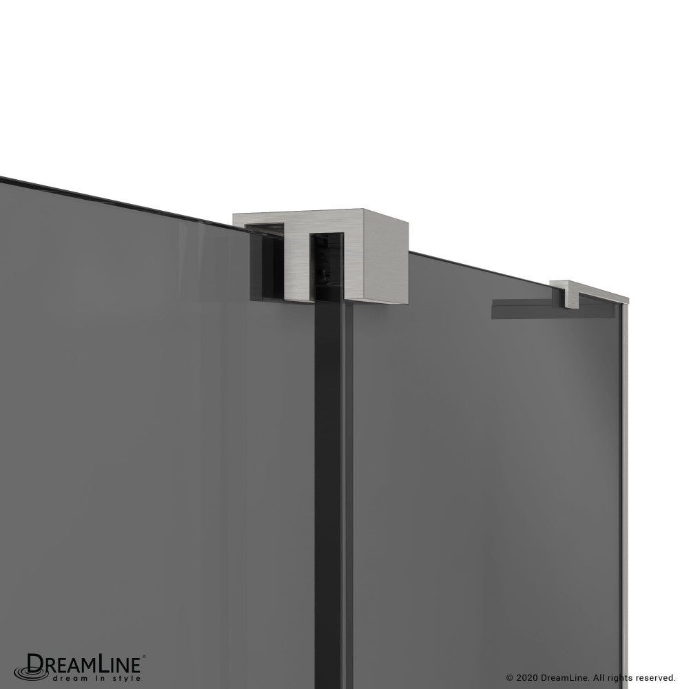 Mirage-X 56-60 in. W x 58 in. H Frameless Sliding Tub Door in Brushed Nickel