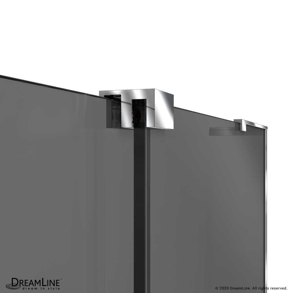 Mirage-X 56-60 in. W x 58 in. H Frameless Sliding Tub Door in Chrome