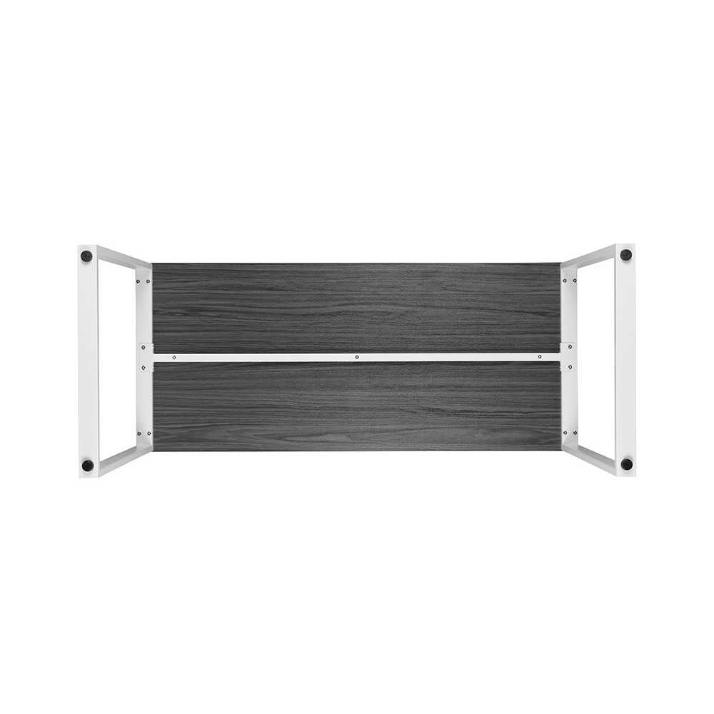 Modern Commercial Grade Desk Industrial Style Computer Desk Sturdy Home Office Desk - 55" Length - Gray
