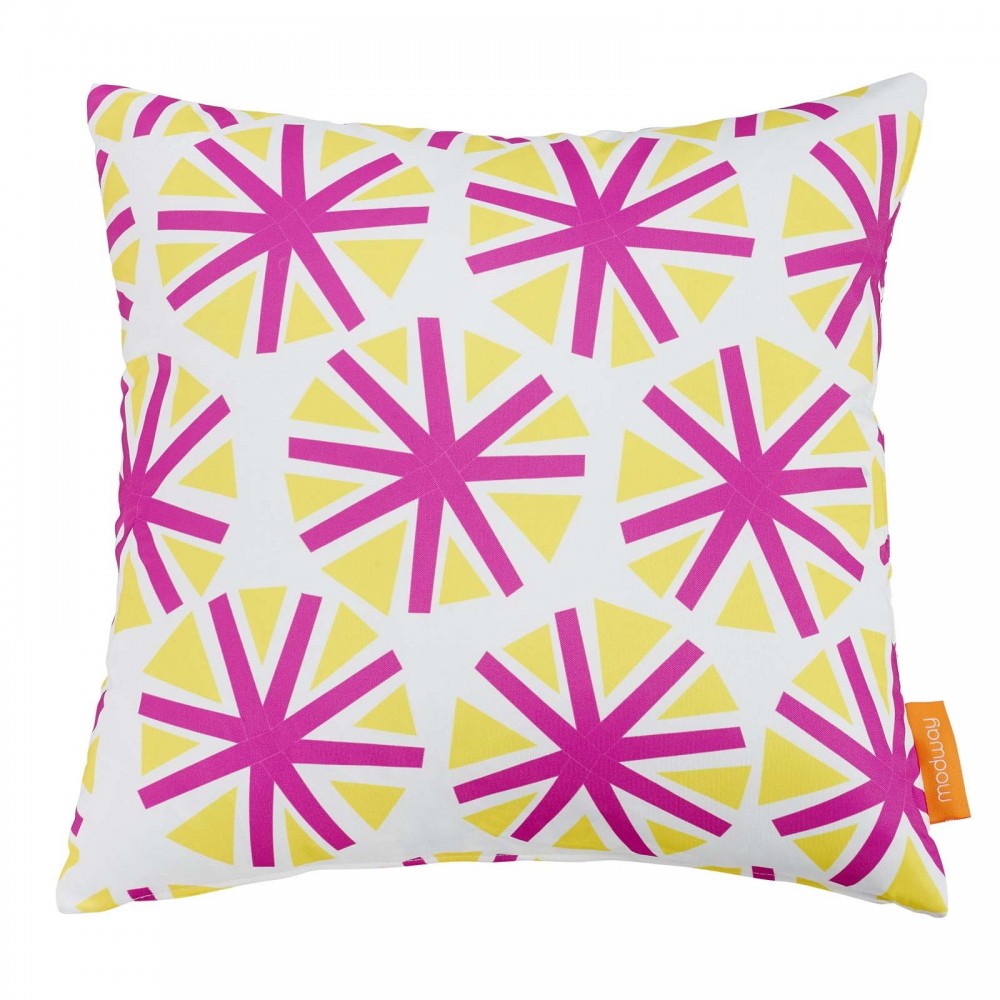 Modway Two Piece Outdoor Patio Pillow Set, Starburst