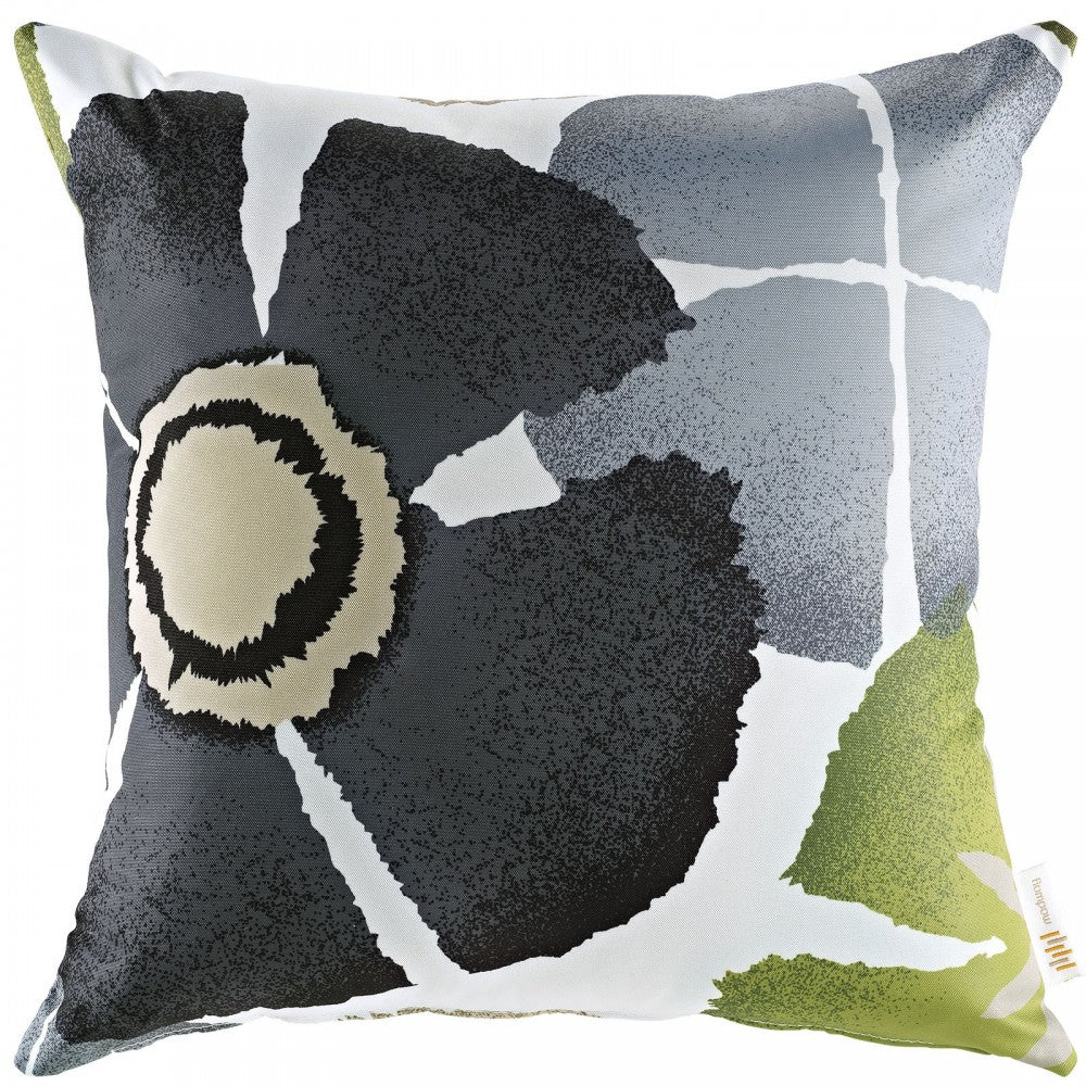Modway Two Piece Outdoor Patio Pillow Set, Botanical