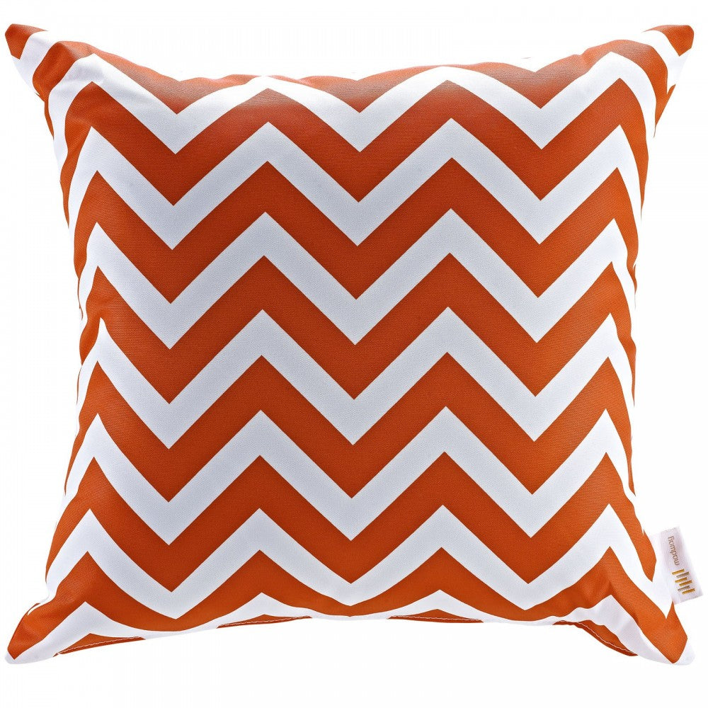 Modway Two Piece Outdoor Patio Pillow Set, Chevron