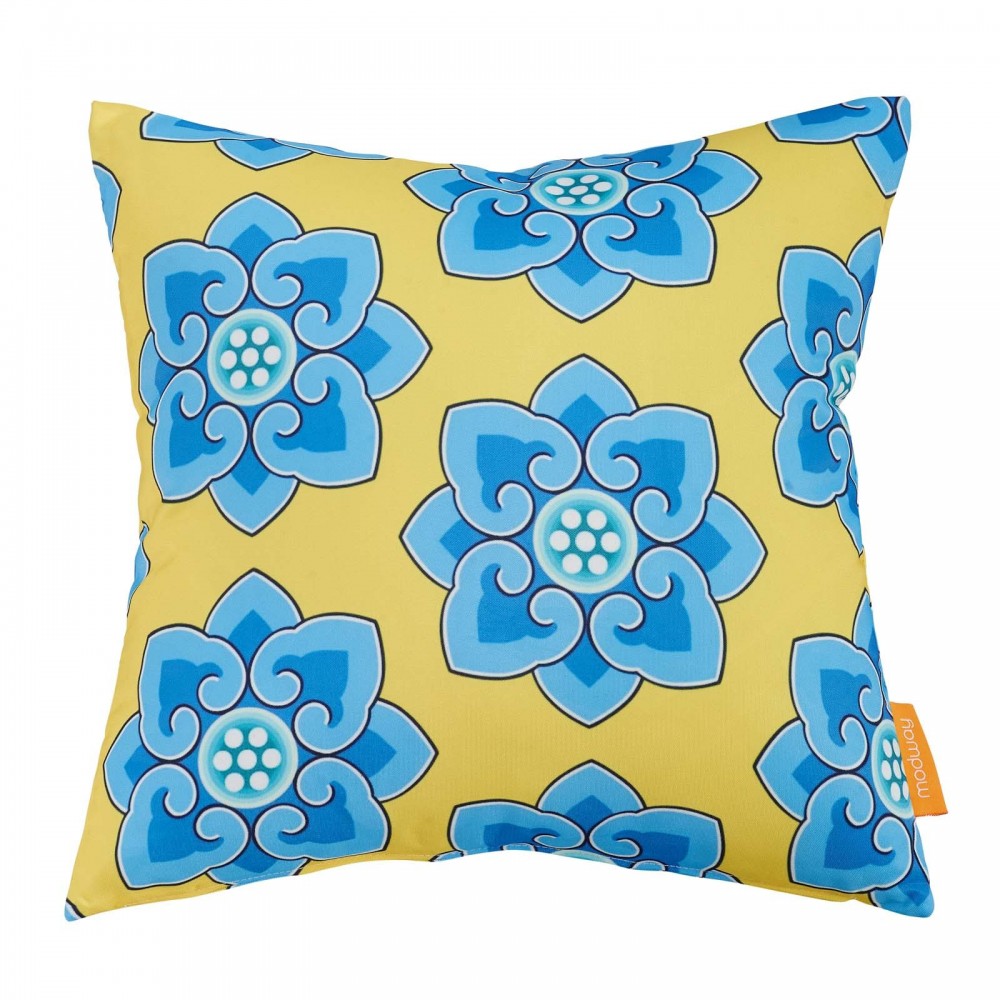 Modway Two Piece Outdoor Patio Pillow Set, Cornflower