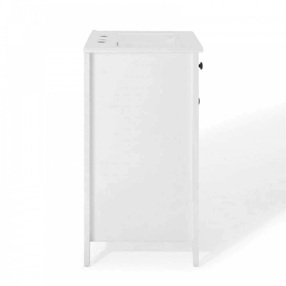 Nantucket 24" Bathroom Vanity, White White