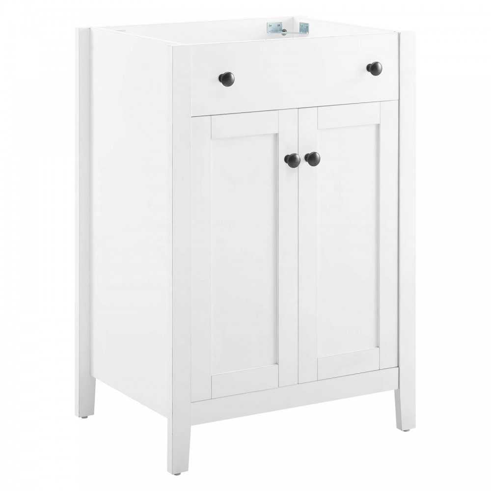 Nantucket 24" Bathroom Vanity Cabinet (Sink Basin Not Included), White