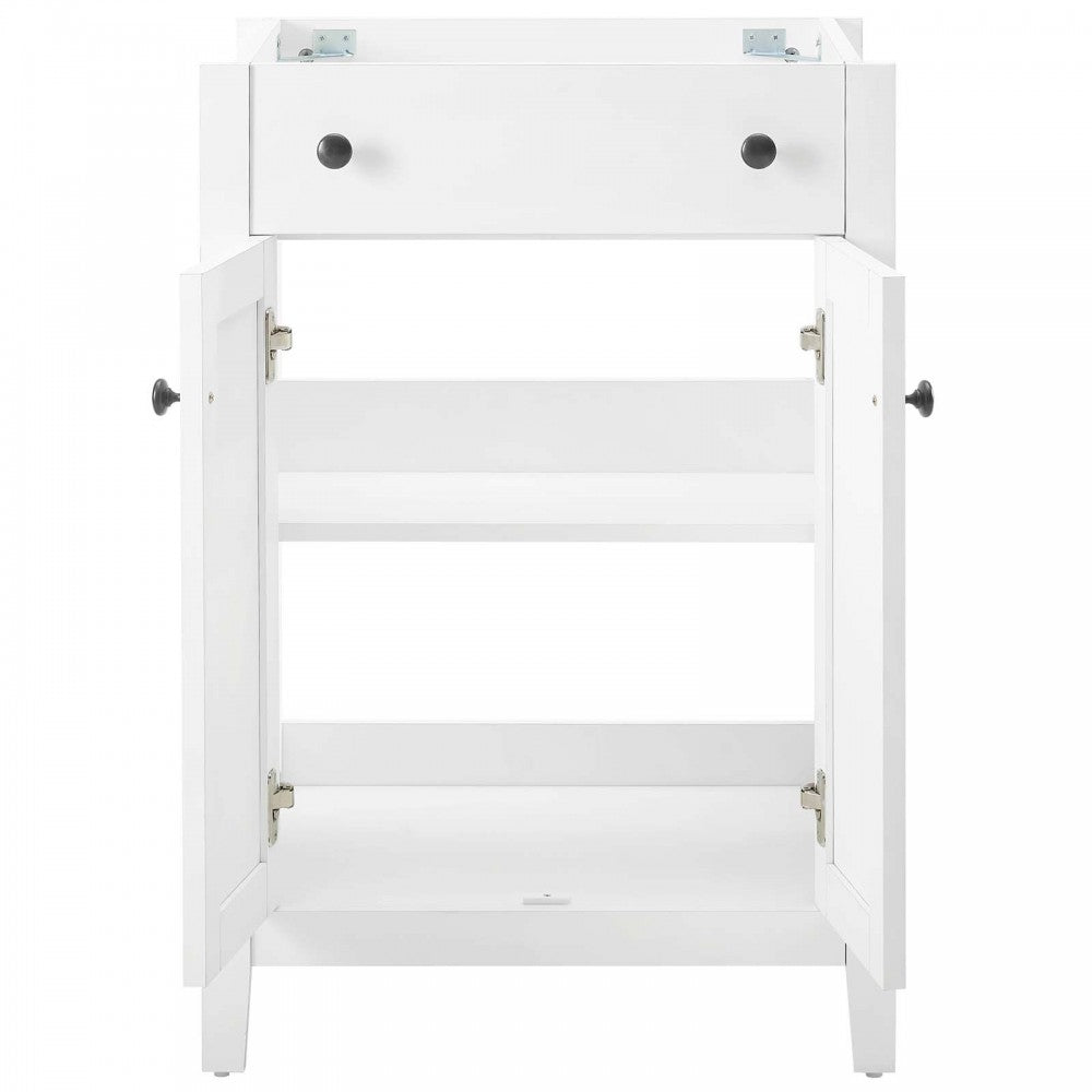 Nantucket 24" Bathroom Vanity Cabinet (Sink Basin Not Included), White
