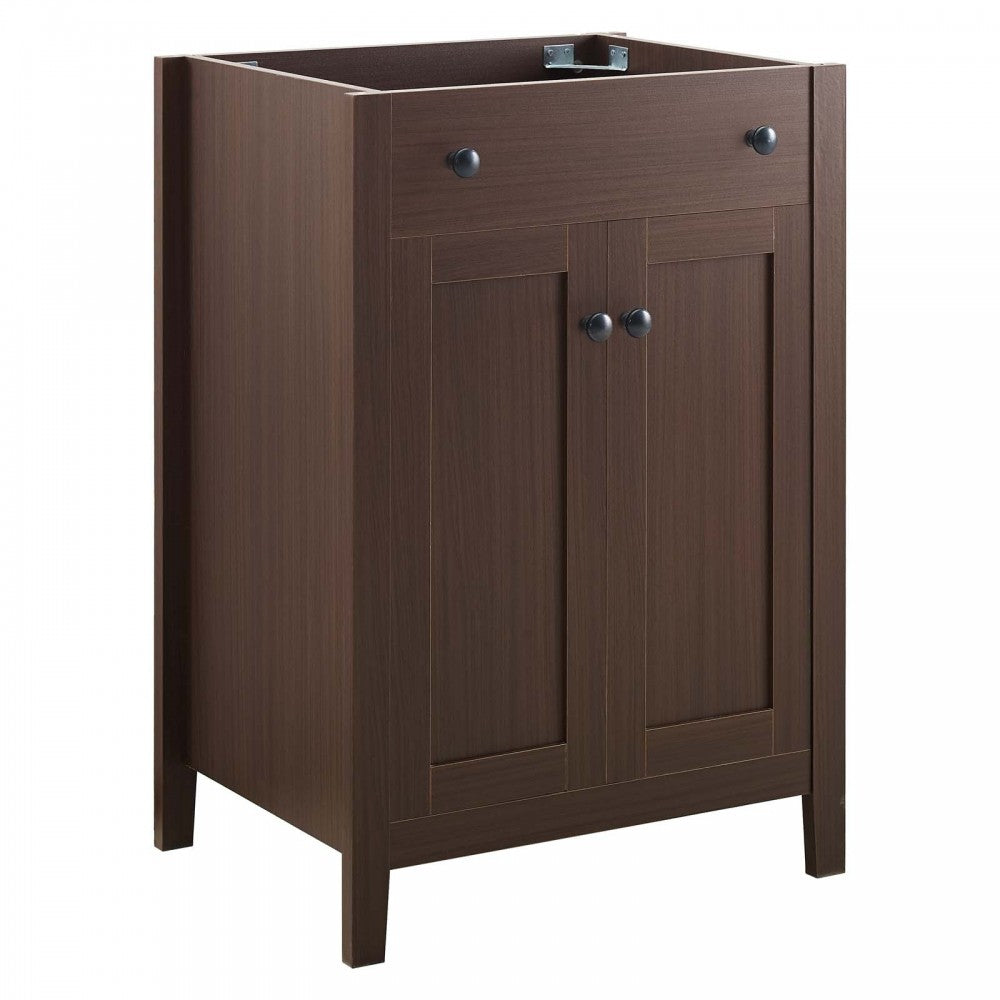 Nantucket 24" Bathroom Vanity Cabinet (Sink Basin Not Included), Walnut