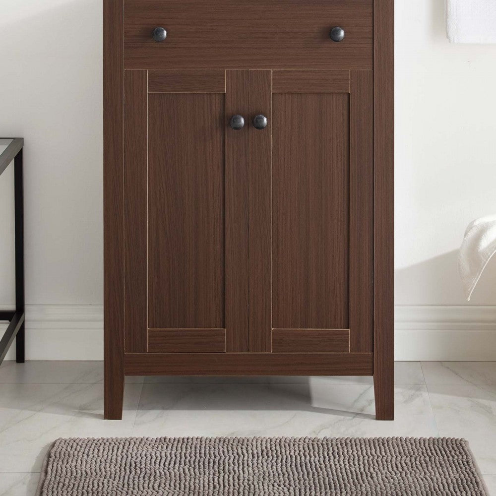 Nantucket 24" Bathroom Vanity Cabinet (Sink Basin Not Included), Walnut