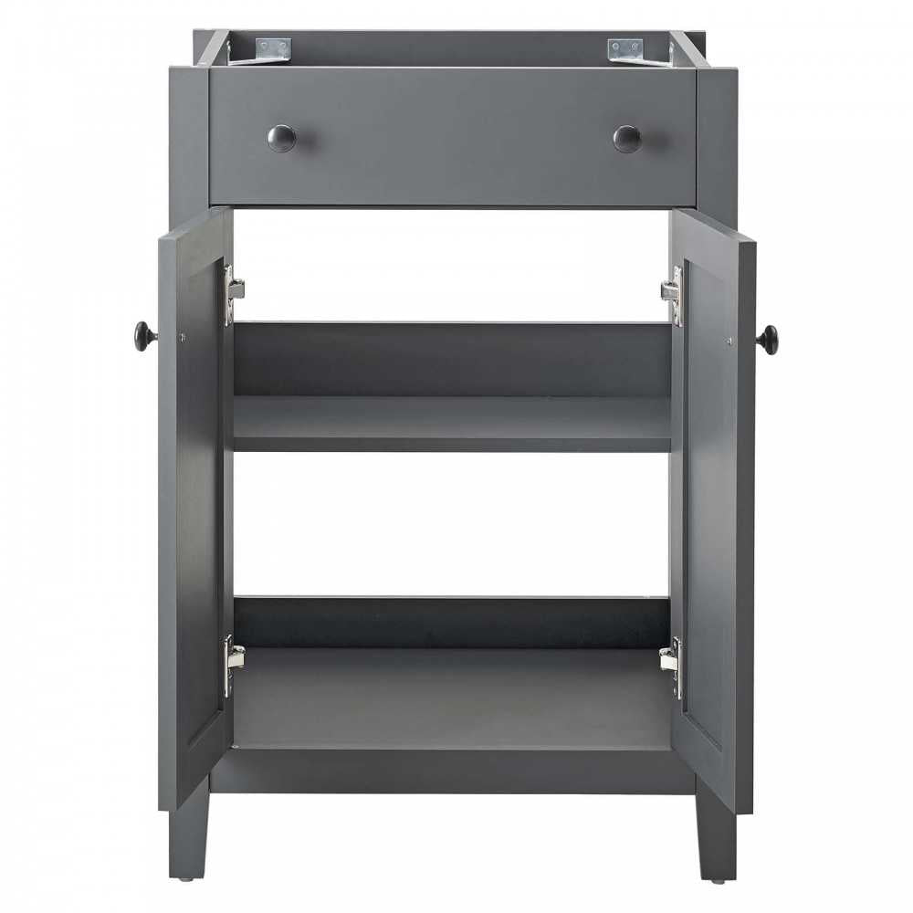 Nantucket 24" Bathroom Vanity Cabinet (Sink Basin Not Included), Gray