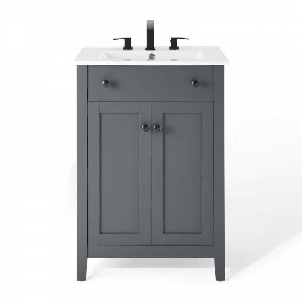 Nantucket 24" Bathroom Vanity, Gray White