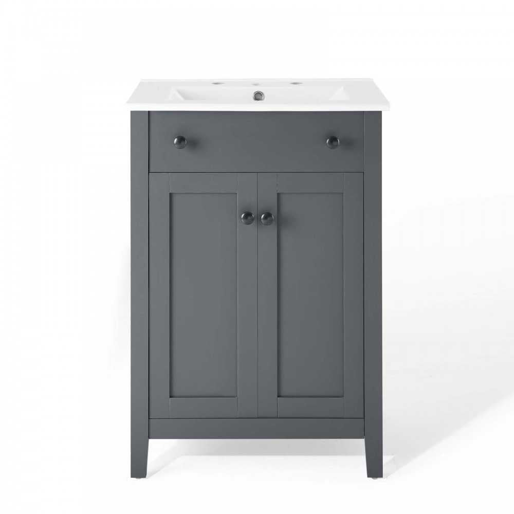 Nantucket 24" Bathroom Vanity, Gray White