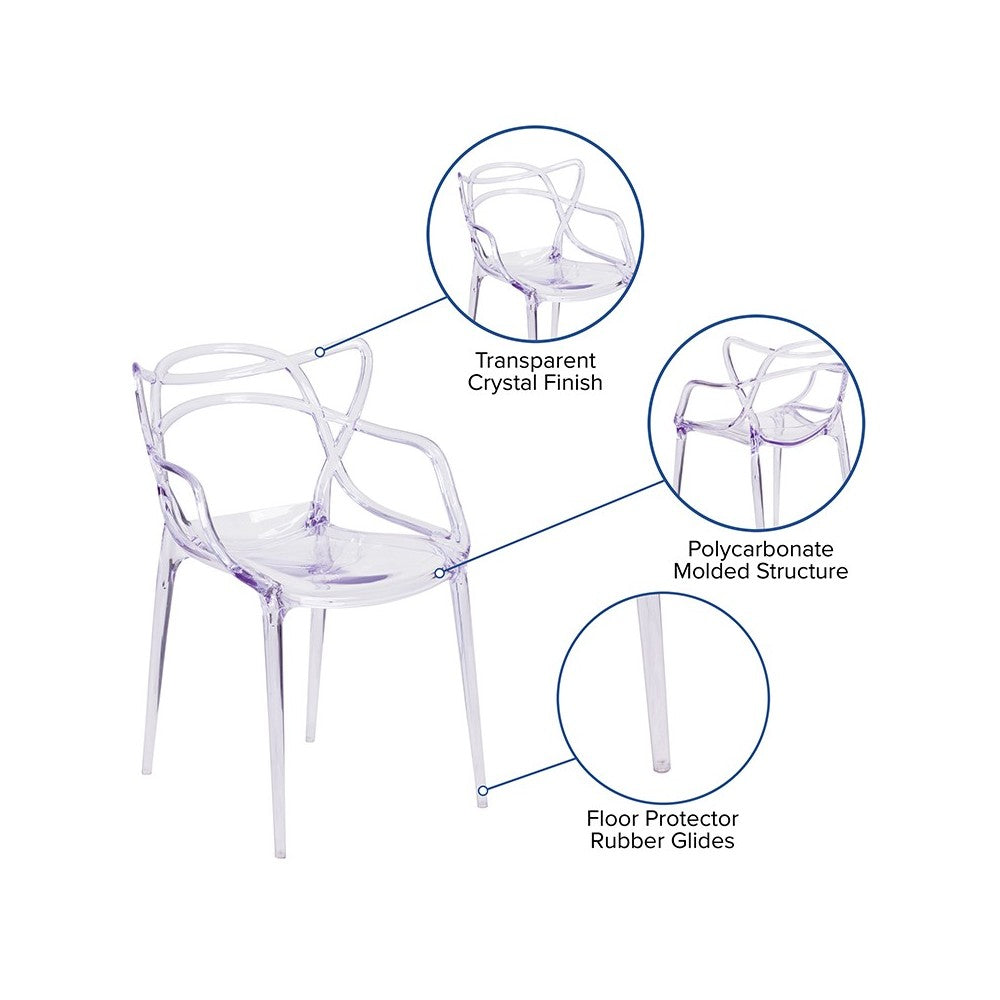 Nesting Series Transparent Stacking Side Chair