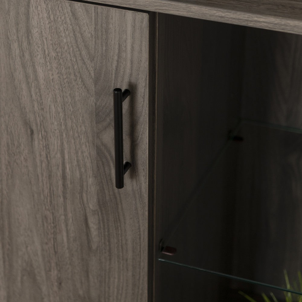 Nora 30" 1 Door Modern Wood Accent Cabinet - Slate Gray