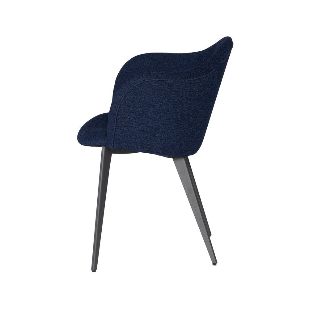 Nora True Blue Fabric Dining Chair