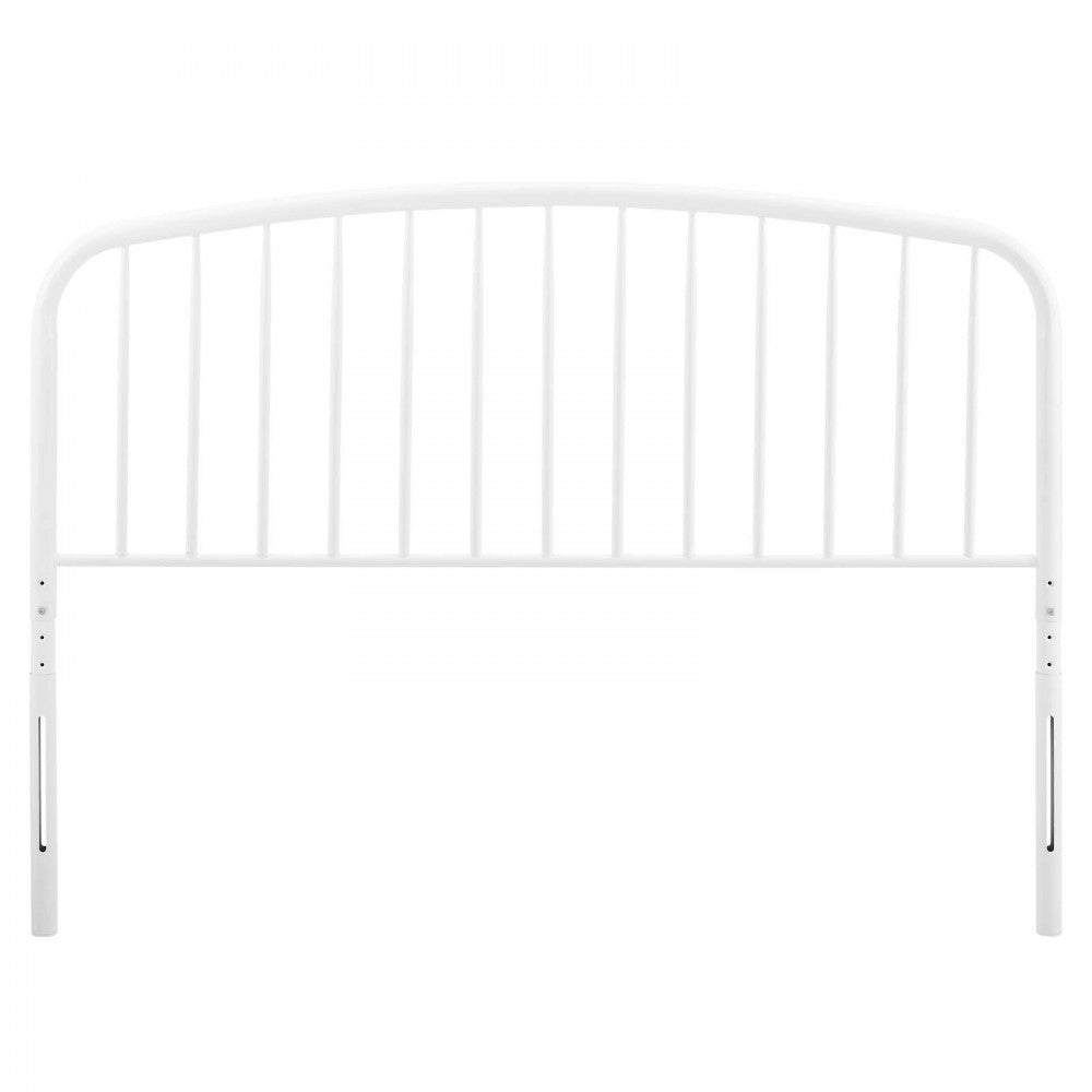 Nova King Metal Headboard, White