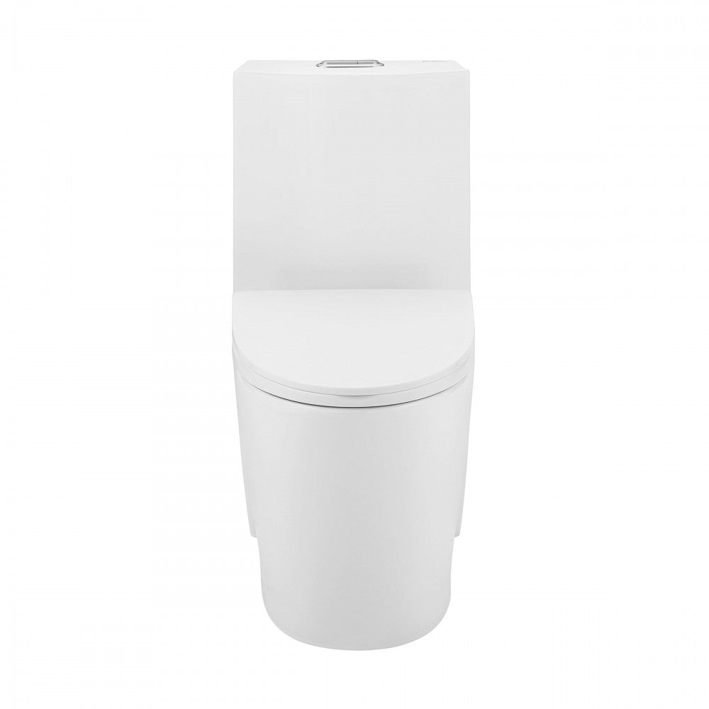 One Piece Elongated Toilet Dual Vortex Flush 1.1/1.6 gpf with 10" Rough In