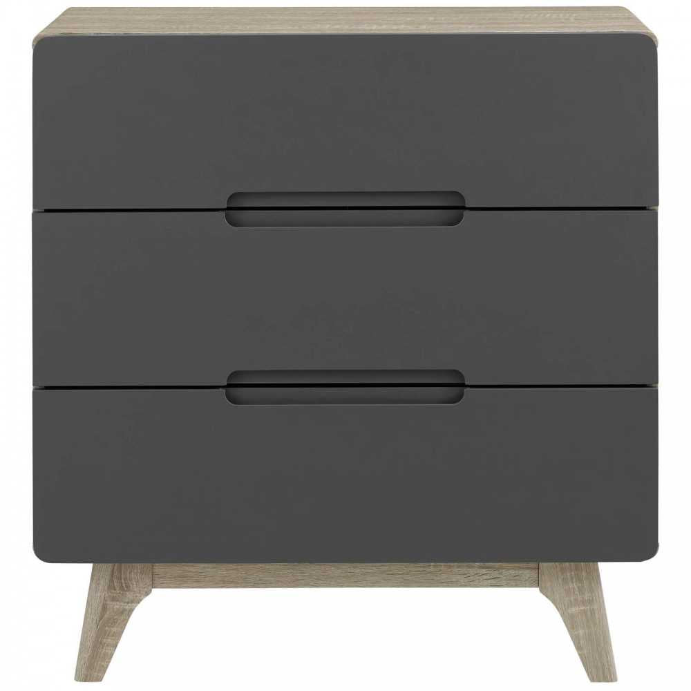 Origin Three-Drawer Chest or Stand, Natural Gray