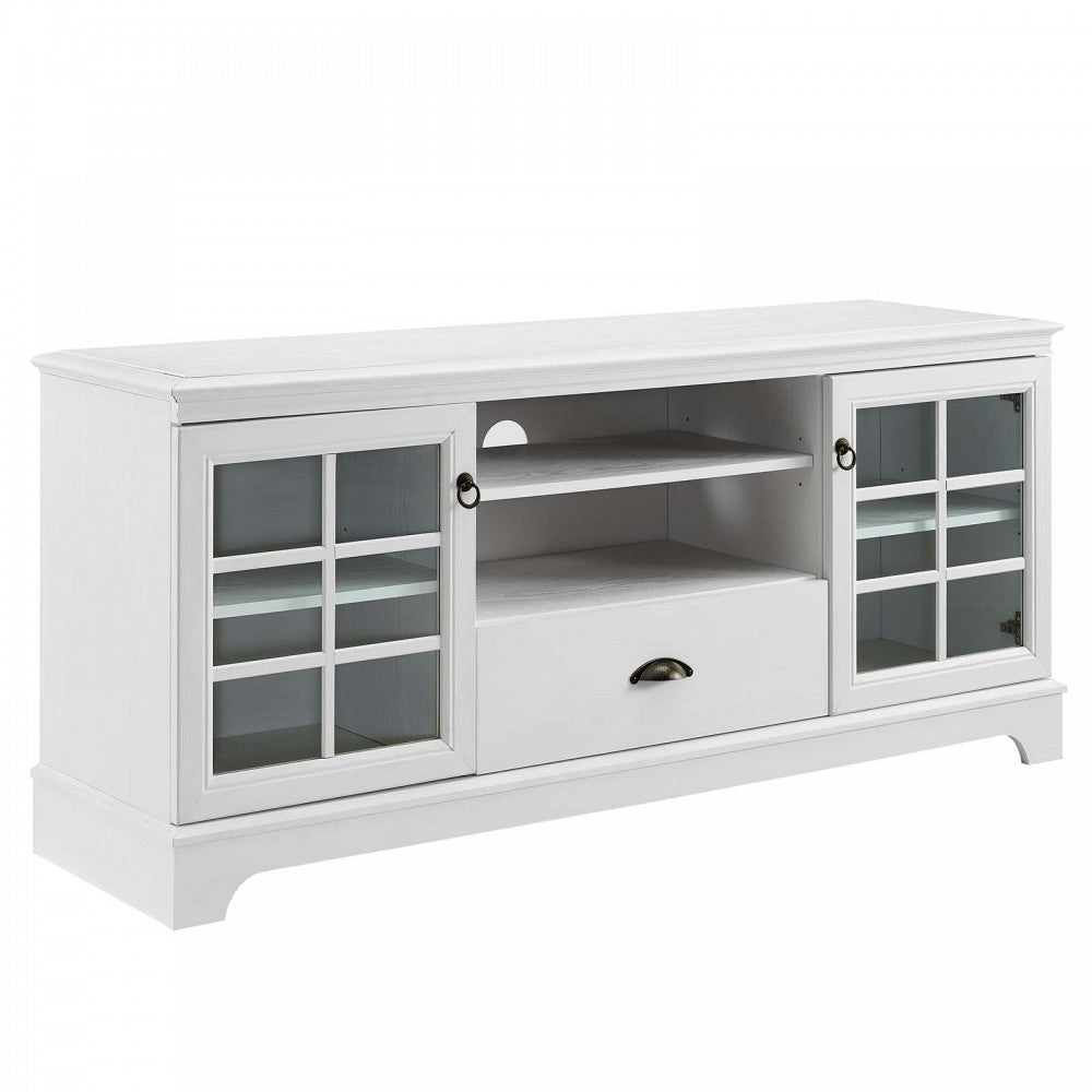 Pacific 59" TV Stand, White