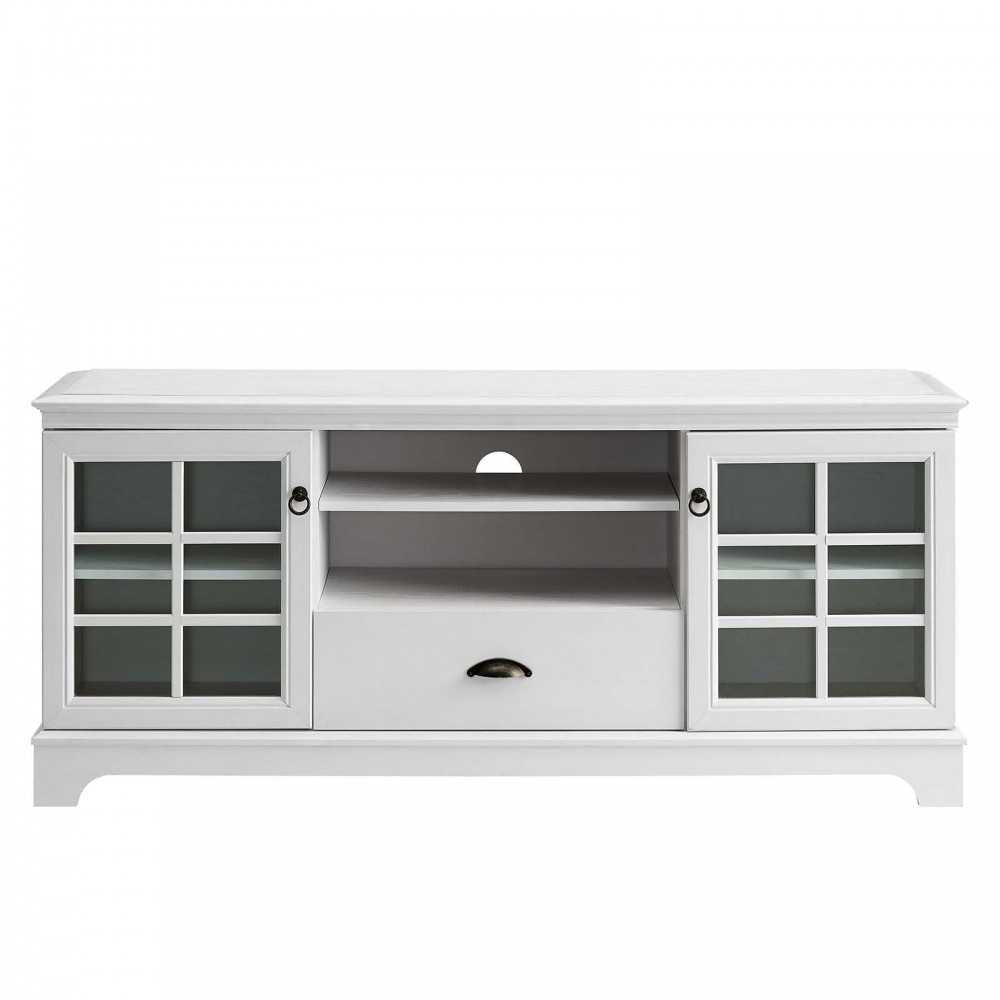 Pacific 59" TV Stand, White