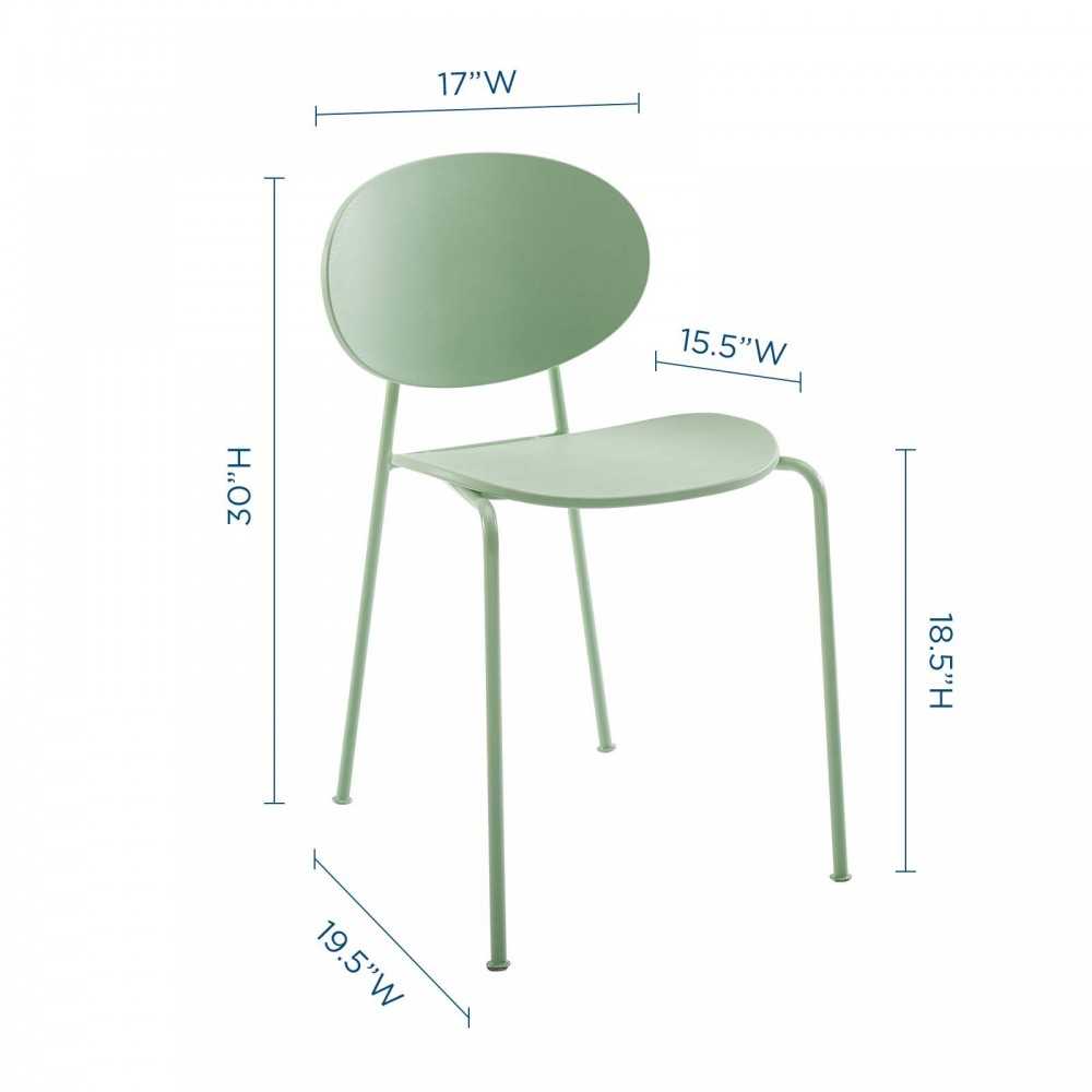 Palette Dining Side Chair Set of 2, Green