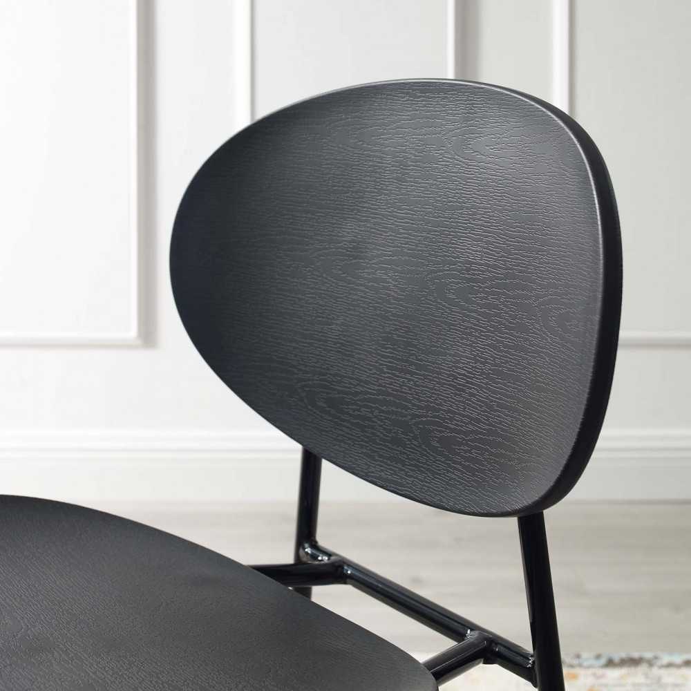 Palette Dining Side Chair Set of 2, Black