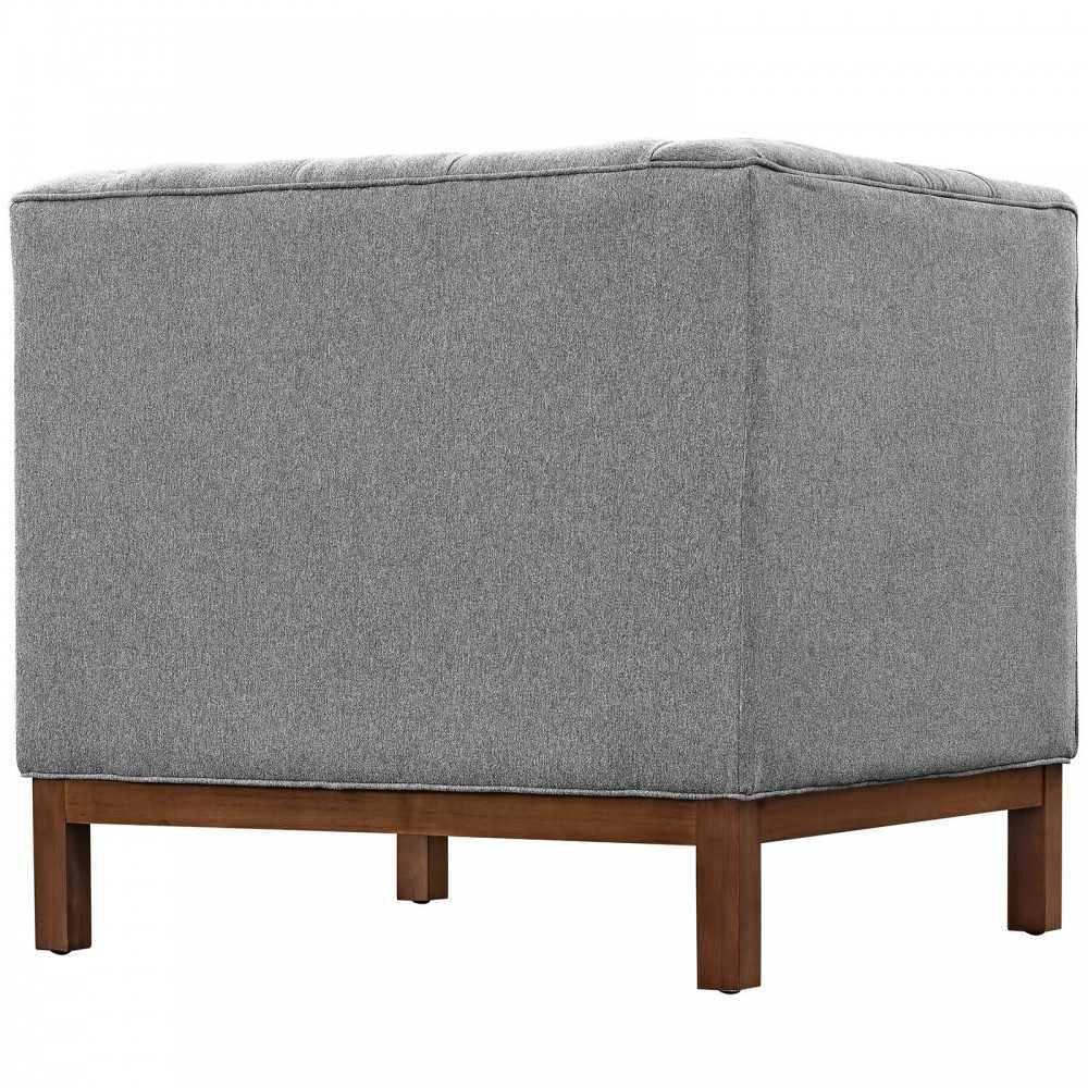 Panache Upholstered Fabric Armchair, Expectation Gray