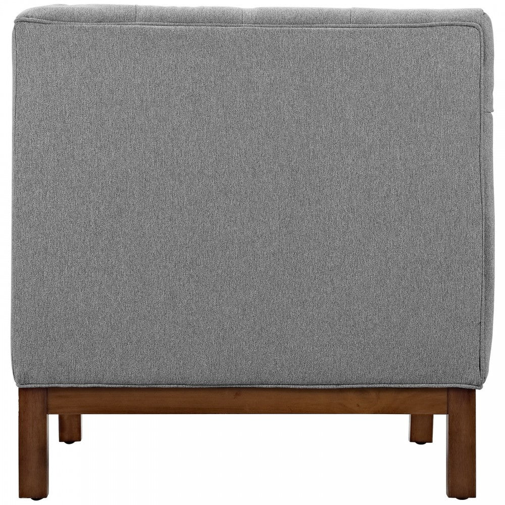 Panache Upholstered Fabric Armchair, Expectation Gray