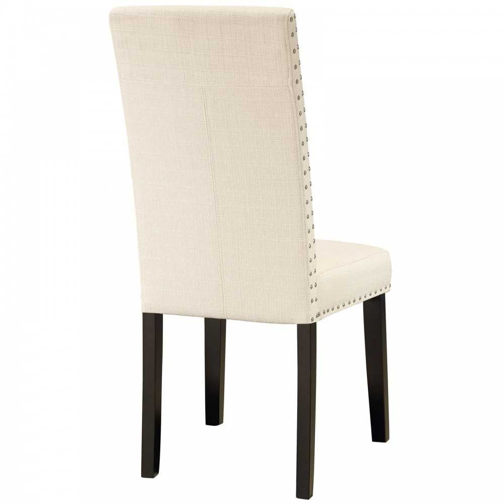 Parcel Dining Upholstered Fabric Side Chair, Beige