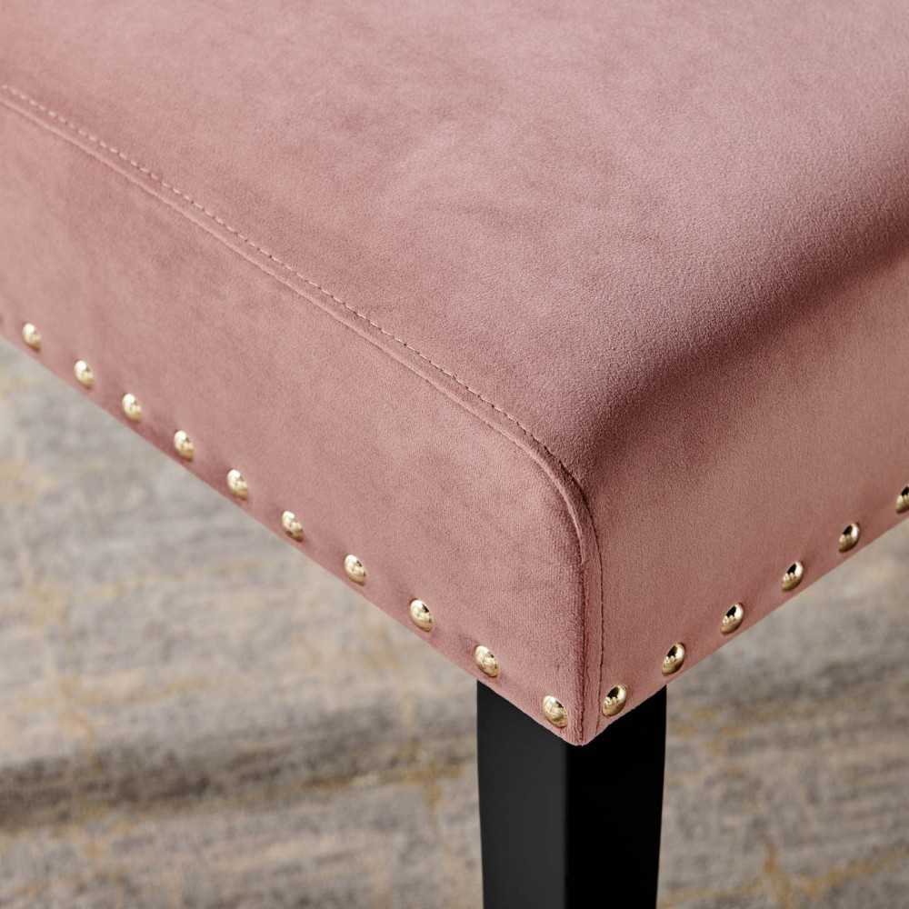 Parcel Performance Velvet Dining Side Chairs - Set of 2, Dusty Rose