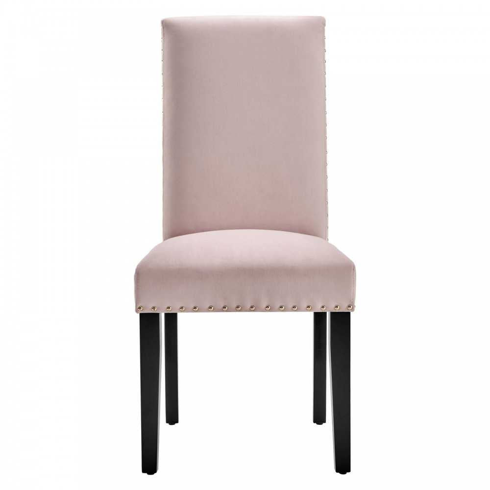 Parcel Performance Velvet Dining Side Chairs - Set of 2, Pink