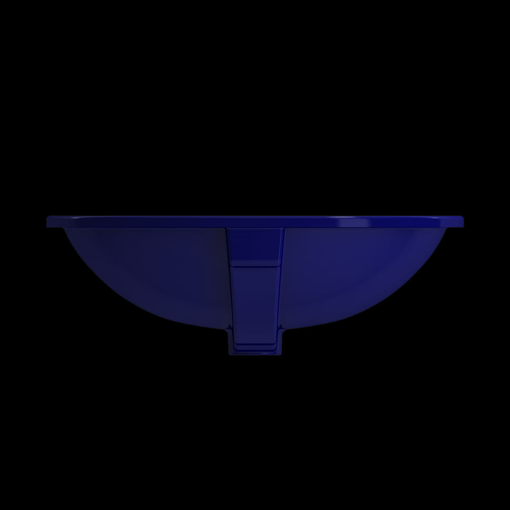 Parma Undermount Sink Fireclay 22 in. with Overflow in Sapphire Blue