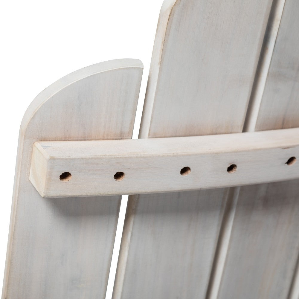 Patio Wood Adirondack Chair - White Wash