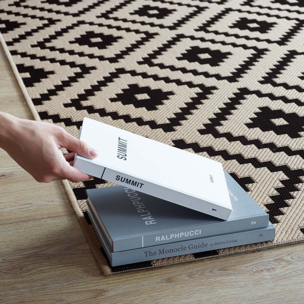 Perplex Geometric Diamond Trellis 5x8 Indoor and Outdoor Area Rug