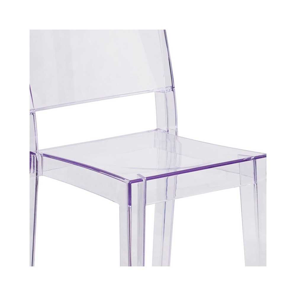 Phantom Series Transparent Stacking Side Chair