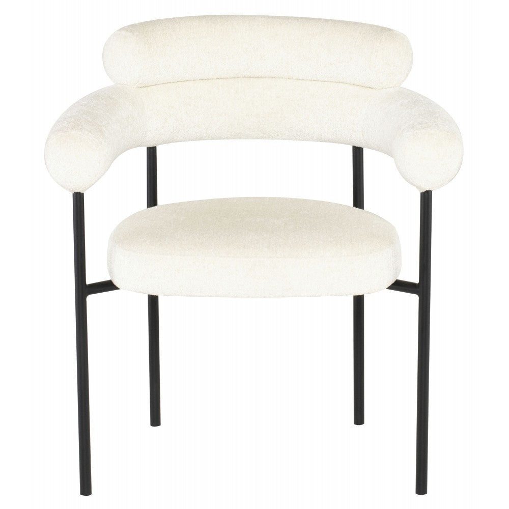 Portia Coconut Fabric Dining Chair