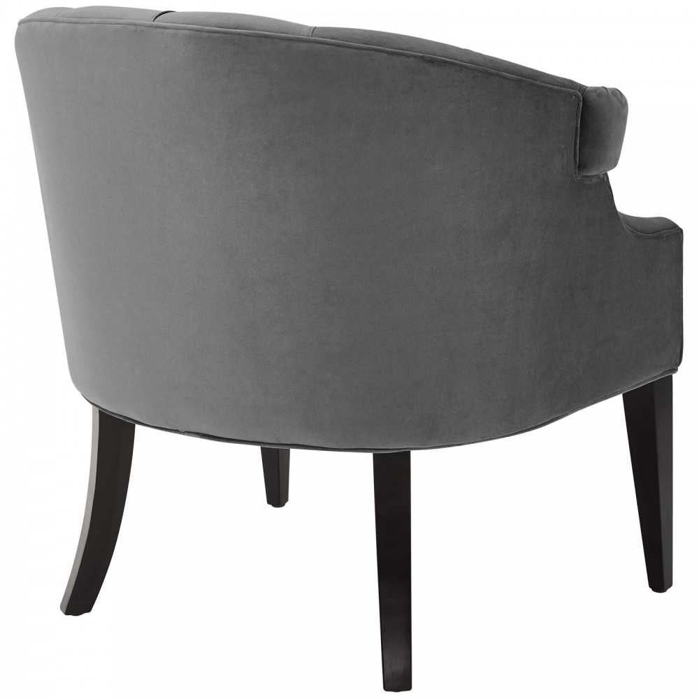 Precept Armchair Performance Velvet Set of 2, Gray