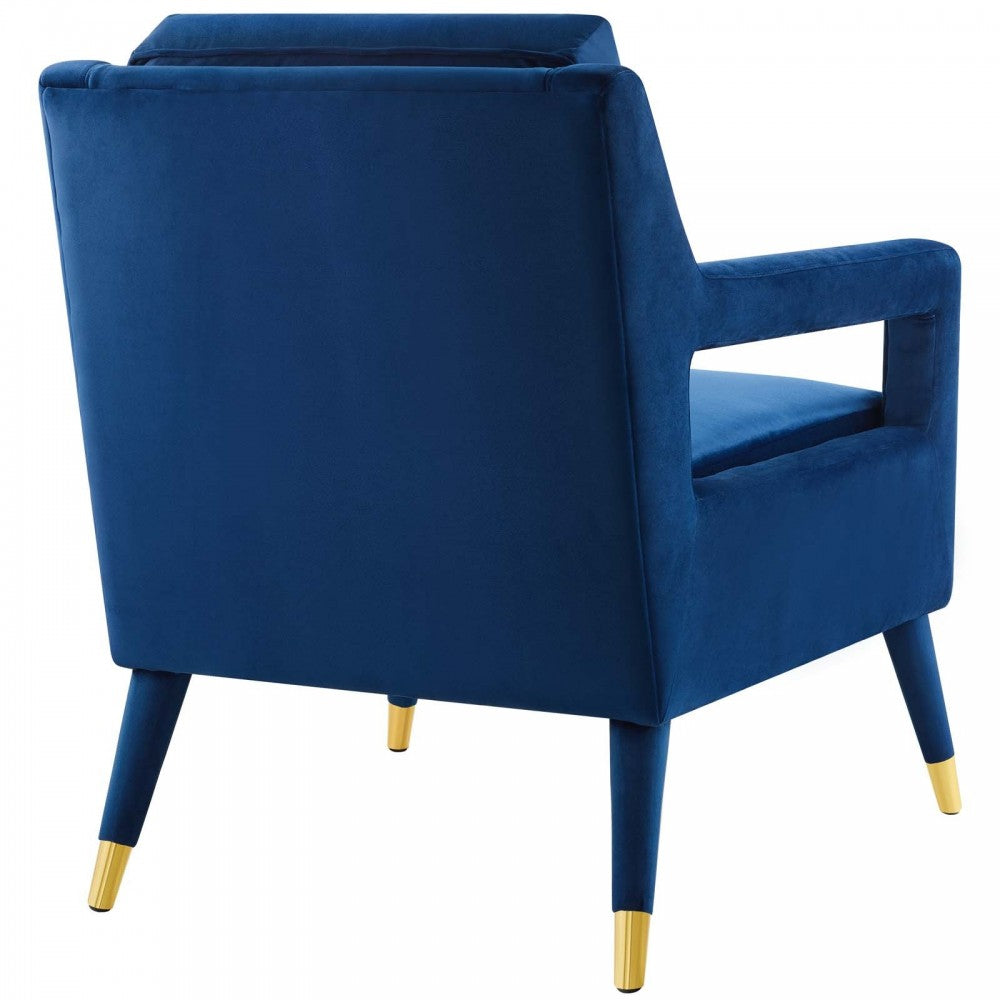 Premise Armchair Performance Velvet Set of 2, Navy